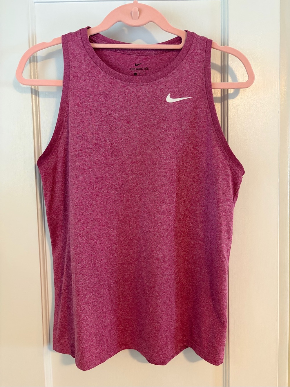 Nike Dri-FIT Sleeveless Athletic Tank - Heather Magenta